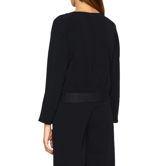 SOLD ARMANI EXCHANGE Blouse With Graphic Cut NWT - Picture 9 of 11